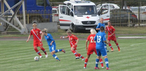 Скорая помощь на футбольном матче